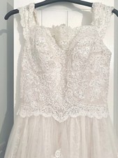 size 10 beaded ivory wedding