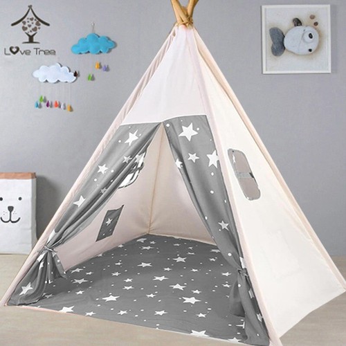 160cm large canvas kids teepee - 160cm,