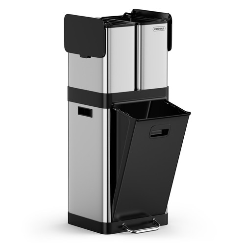 32l triple recycling bin for - 32l,