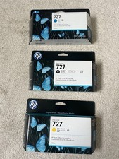 HP DesignJet 727 Ink Cartridge Three Yellow Cyan And Photo Black