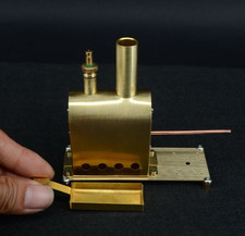 Mini Copper Steam Boiler for M50 Engine with Safety Valve Solid Alcohol Fuel