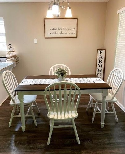 Farmhouse table and chairs - farmhouse,