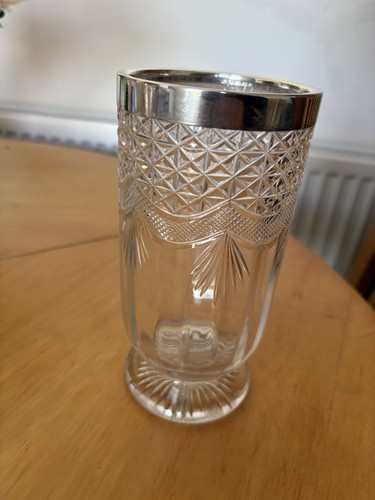 Antique glass vase - vase, with