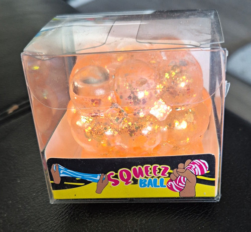 Tactile squeeze toy orange - squeeze,