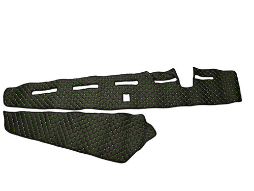 Black with green - truck, dash