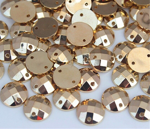 100 metallic gold sew on - metallic,