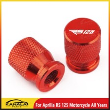 For Aprilia RS 125 Motorcycle All Years CNC Aluminum Valve Tire Stem Cover Caps