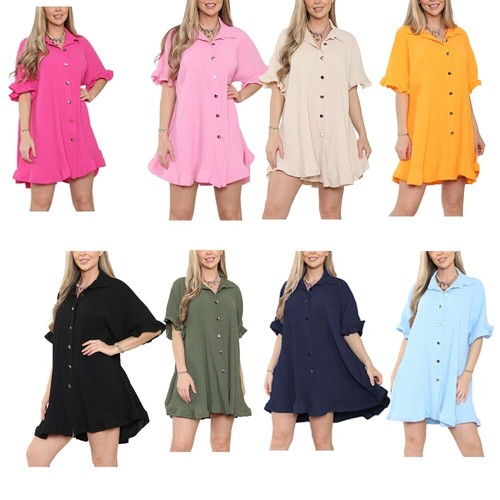 Gold button pleated frill - gold,