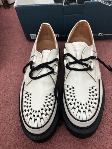 George cox white leather - george,