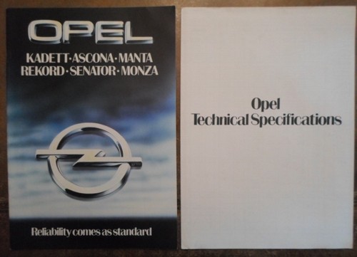 Opel range orig 1980 mkt - opel,