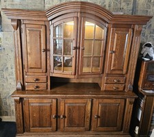 Scandinavian Solid Oak Display