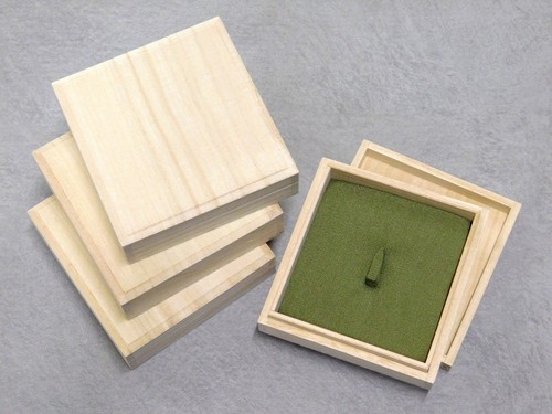 Wooden tsuba box pieces for - wooden,
