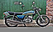 A4 Photo Motorbike Kawasaki