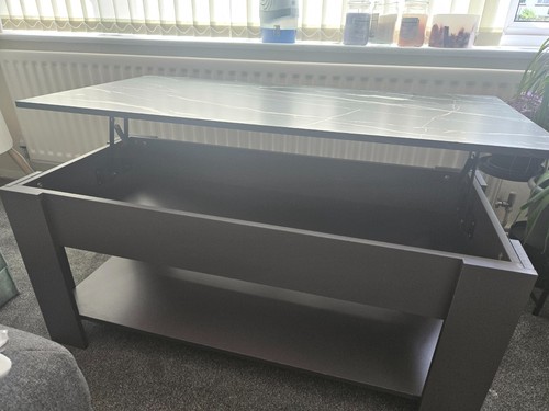 Coffee table with storage lift - coffee,