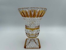 Vintage amber Bohemian cut to