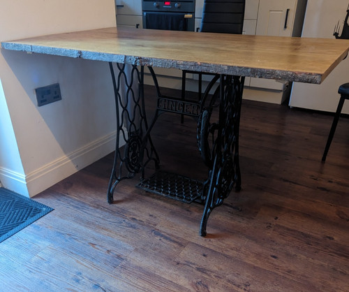 Solid oak dining table - solid, and