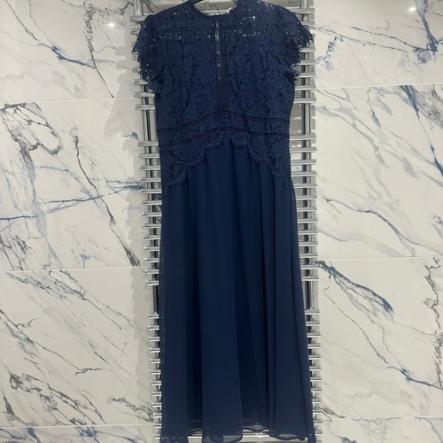 Monsoon navy lace - maxi, dress