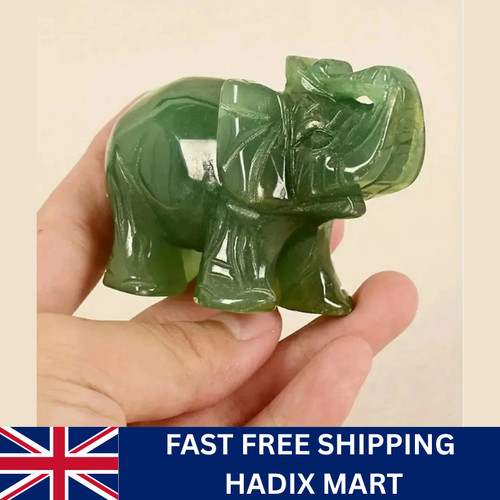 Hand carved green aventurine - carved,