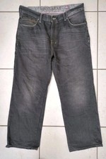 Mantaray Men's Black Denim Jeans Relaxed Fit W38 L30 Wide Leg