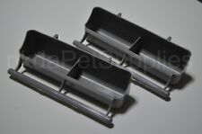 2 x Bird Cage Aviary Feeder Long 17.5cm With Perch for Cage Aviary Canary Finch