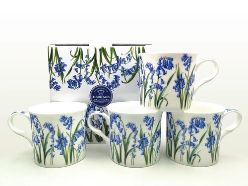 Blue white mugs - blue, &