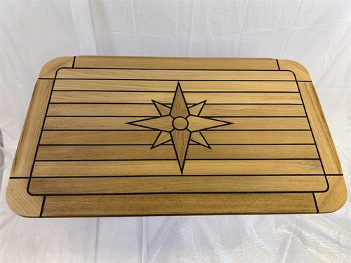 Boat rectangular teak table - boat,