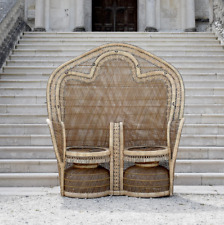 Double Peacock Chair / Throne
