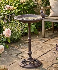 Cast Iron Bird Bath Love Heart
