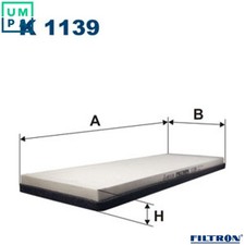FILTER CABIN AIR K 1139 FOR