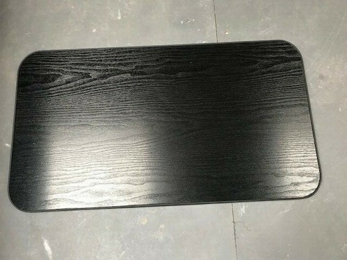 Black wood table trim - wood,