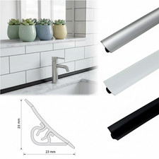 3m Worktop Edge Finishing Trim – Kitchen Splashback Seal Strip Profile