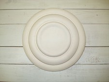 Plain plaster ceiling rose - plaster,