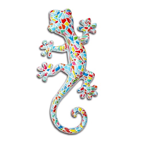 Resin gecko wall art - resin,