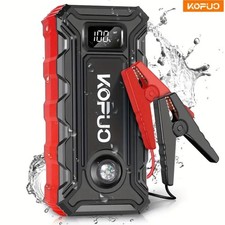 KOPUO Car Jump Starter 12V battery booster pack Power Bank LCD Compass hlight 