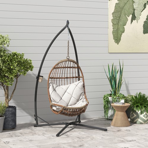 Hanging chair stand steel egg - hanging, stand,