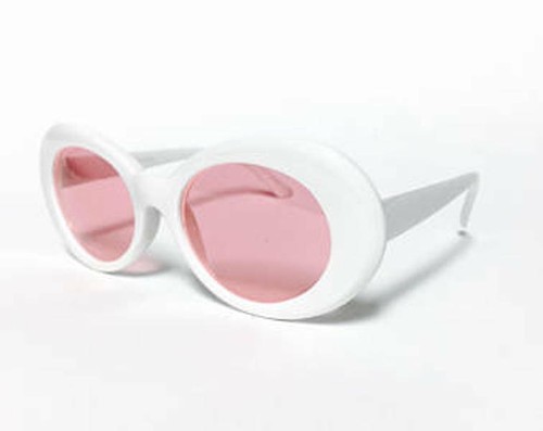 White pink lens retro - lens,