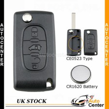 For Citroen DISPATCH Berlingo Peugeot Expert 3 Button REMOTE FLIP KEY FOB CASE