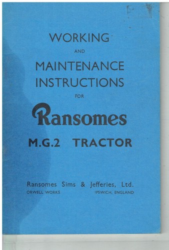Ransomes compact crawler - m.g.2,