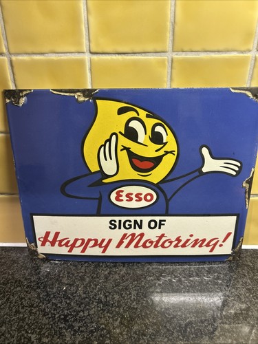 Esso oil sign - esso, of