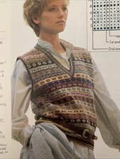Knitting Pattern 1416 Kaffe Fassett Fair Isle Tank Top DK  Rowan Yarn