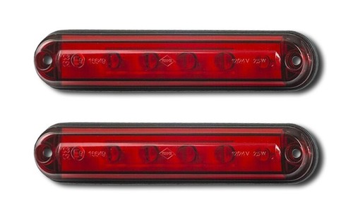 12v 24v led - x, red