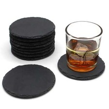 Slate Coasters Set Bulk Round