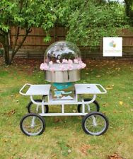 Hire Only* Vintage White Candy Floss Machine & Cart Birthdays Weddings Parties