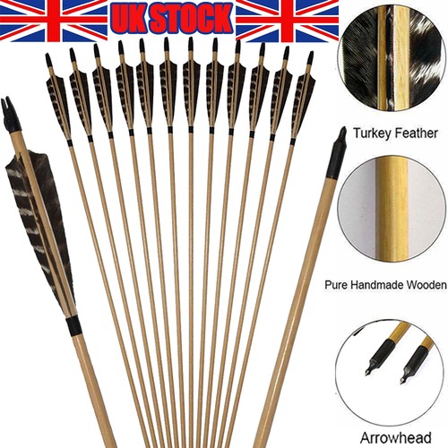 12x wooden arrows - wooden,