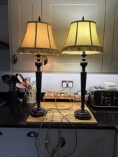 Pair of Heavy Tall Lamp with