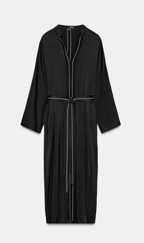 Zara black midi dress - zara,