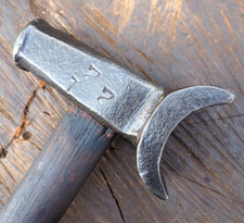 BIG 2 1/4" BLACKSMITH TOP SWAGE HAMMER ANVIL BLOCK VINTAGE VISE TOOL USA FORGING