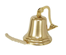 Brass Ship 6" Bell Wall Pub School Hanging Dinner Wall Hanging Mounted Fixing