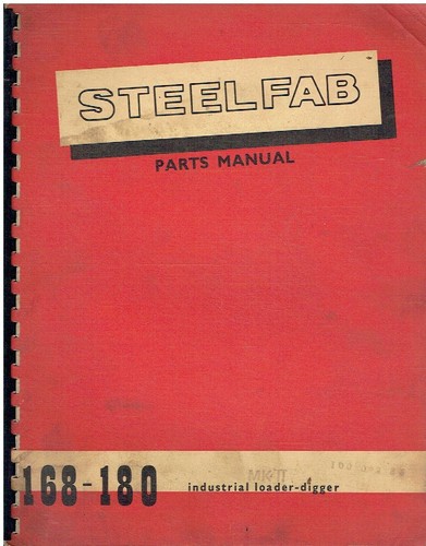 Steelfab 168 loader 180 - loader/180, digger