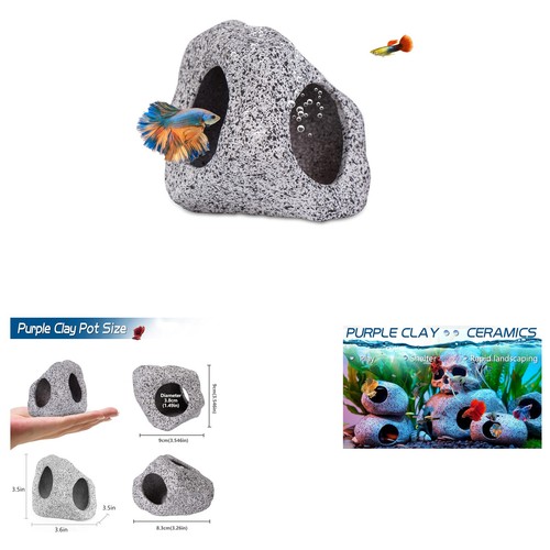 Aquarium cave fish tank decor - cave,